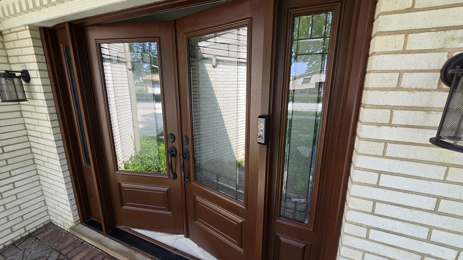 Refinished entry door system, Des Plaines IL